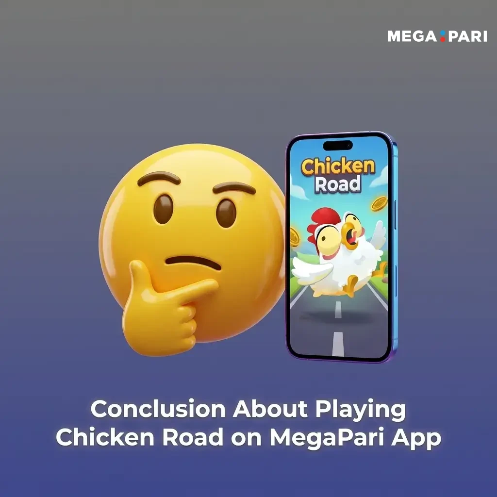 MegaPari app interface showing Chicken Road game with 98% RTP and welcome bonus features for Bangladesh players