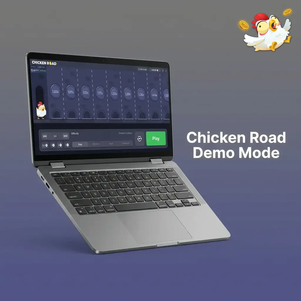 Chicken Road demo mode gameplay showing free play option with no deposit required for Bangladesh players