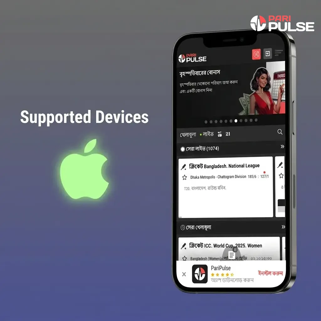 List of supported Apple iOS devices for PariPulse PWA Chicken Road game, including iPhones SE to 15 Pro Max and iPad Air