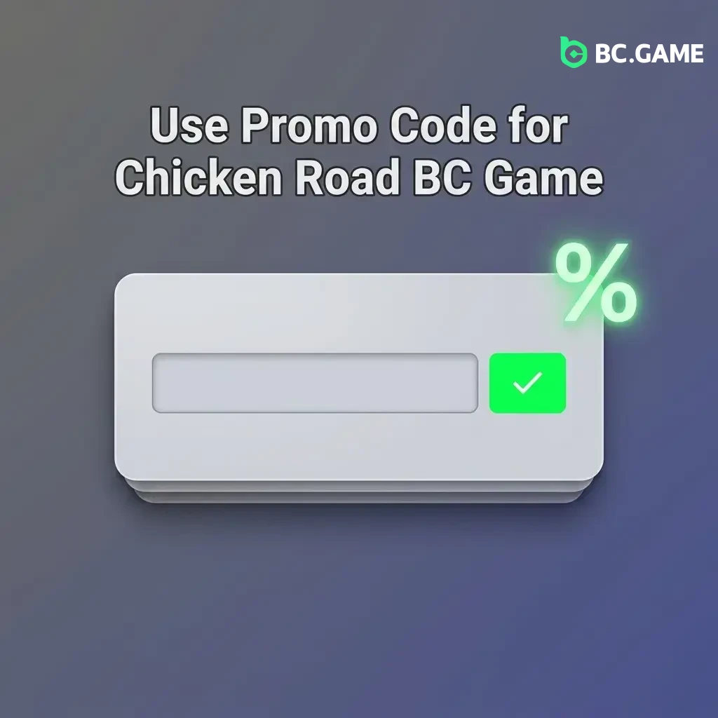 BC Game Chicken Road promo code BCBONUS field during registration for first deposit bonus