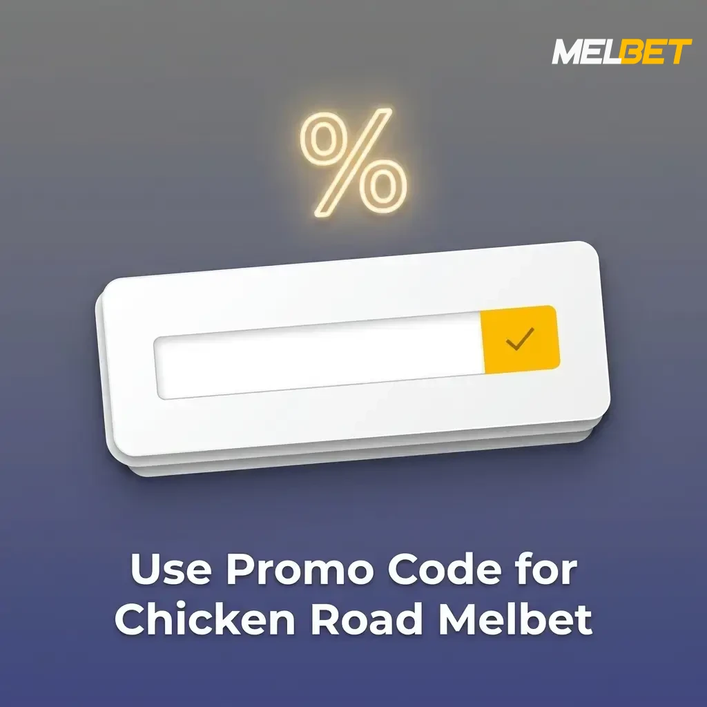 Melbet promo code MBBD entry screen for Chicken Road bonus activation during registration or account profile
