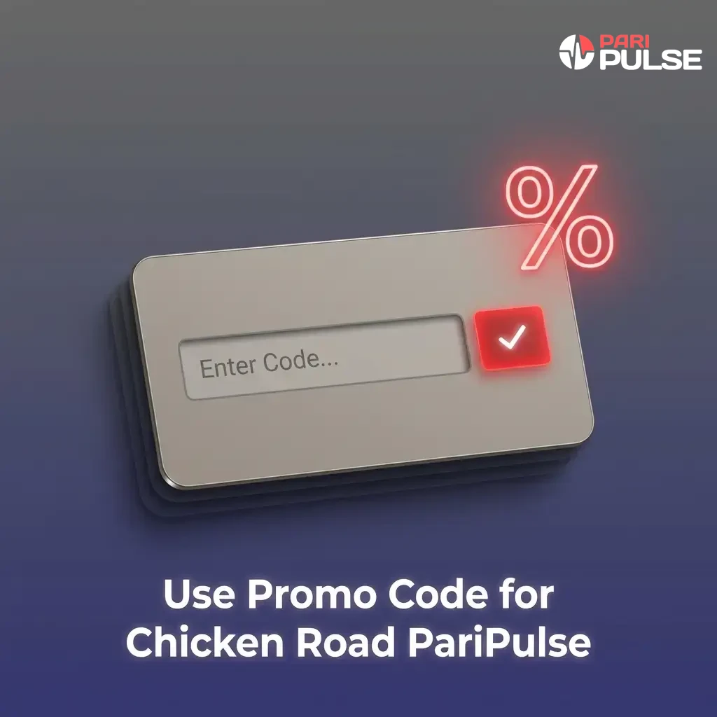 PariPulse promo code PPBONUS for Chicken Road deposits, entered during registration or via Bonuses section in app