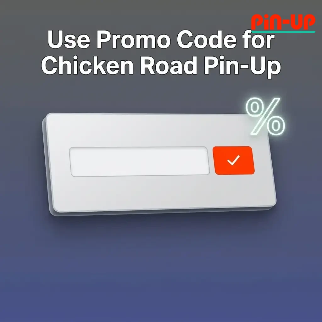 Pin-Up Casino promo code PINUP125 entry field during registration for first deposit bonus on Chicken Road